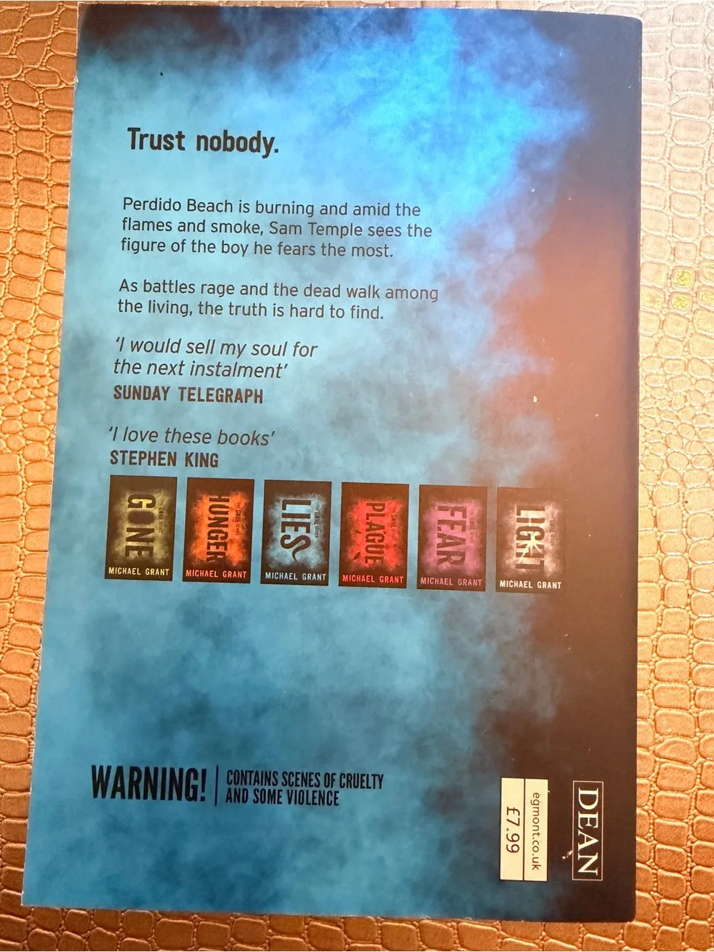 Michael Grant Gone Series 3-Book Set — Hunger, Lies & Light - All New/Unread
